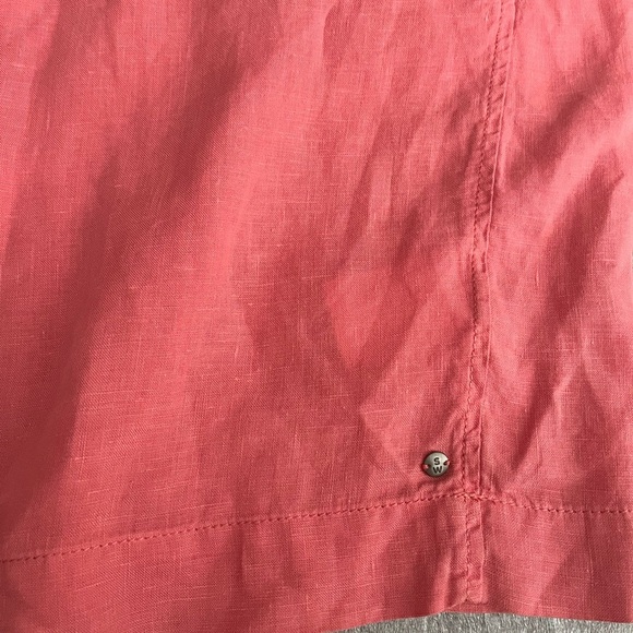 [34/S]Sandwich Linen Spiced Coral LS Shift Dress - Picture 3 of 10